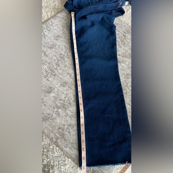 Paige Cindy High Waist Ankle Straight Leg Raw Edge Hem Jeans Size 29 Petite - Picture 14 of 14